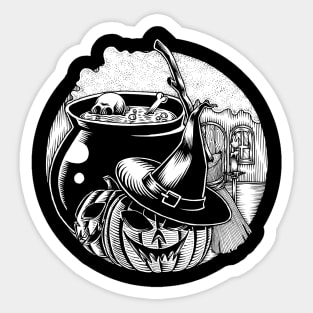 Halloween Cauldron Sticker